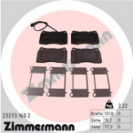 Piduriklotsi komplekt, ketaspidur ZIMMERMANN 23273.160.2