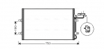 Kondensaator, kliimaseade AVA QUALITY COOLING VO5149