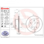 Piduriketas BREMBO 09.9618.14