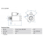Starter BOSCH 0 986 021 970