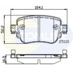 Piduriklotsi komplekt, ketaspidur COMLINE CBP02220