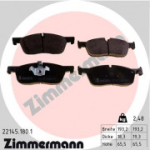 Piduriklotsi komplekt, ketaspidur ZIMMERMANN 22145.180.1