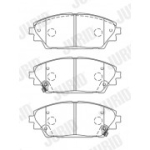 Piduriklotsi komplekt, ketaspidur JURID 573611J