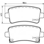 Piduriklotsi komplekt, ketaspidur HELLA 8DB 355 012-991