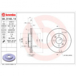 Piduriketas BREMBO 09.3148.14