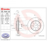 Piduriketas BREMBO 09.7043.20