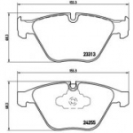 Piduriklotsi komplekt, ketaspidur BREMBO P 06 055