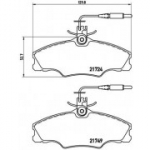 Piduriklotsi komplekt, ketaspidur BREMBO P 61 056