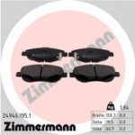 Piduriklotsi komplekt, ketaspidur ZIMMERMANN 24946.195.1