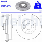 Piduriketas DELPHI BG3405