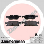 Piduriklotsi komplekt, ketaspidur ZIMMERMANN 25192.190.1