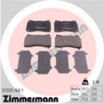 Piduriklotsi komplekt, ketaspidur ZIMMERMANN 23325.160.1