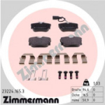 Piduriklotsi komplekt, ketaspidur ZIMMERMANN 23224.165.3