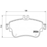 Piduriklotsi komplekt, ketaspidur BREMBO P 50 094