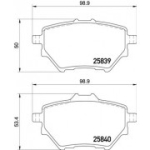 Piduriklotsi komplekt, ketaspidur BREMBO P 61 122