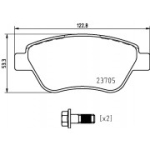 Piduriklotsi komplekt,ketaspidur BREMBO P 23 169
