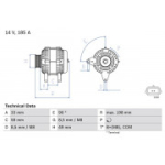 Generaator BOSCH 0 986 083 560