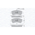 Piduriklotsi komplekt, ketaspidur MAGNETI MARELLI 363916060832