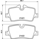Piduriklotsi komplekt, ketaspidur BREMBO P 06 113