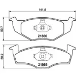 Piduriklotsi komplekt, ketaspidur HELLA 8DB 355 008-351