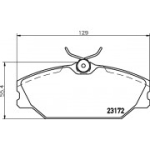 Piduriklotsi komplekt, ketaspidur HELLA 8DB 355 019-391