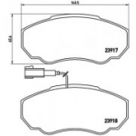 Piduriklotsi komplekt, ketaspidur BREMBO P 23 091