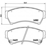 Piduriklotsi komplekt, ketaspidur BREMBO P 49 039