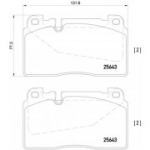 Piduriklotsi komplekt, ketaspidur BREMBO P 85 123