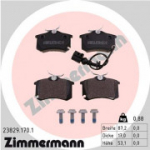 Piduriklotsi komplekt, ketaspidur ZIMMERMANN 23829.170.1