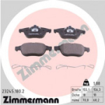Piduriklotsi komplekt, ketaspidur ZIMMERMANN 23245.180.2