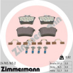 Piduriklotsi komplekt, ketaspidur ZIMMERMANN 24765.165.2