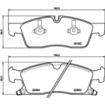 Piduriklotsi komplekt, ketaspidur HELLA 8DB 355 039-961