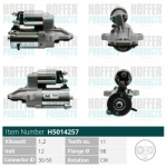 Starter HOFFER H5014257