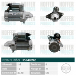 Starter HOFFER H5040892