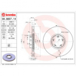 Piduriketas BREMBO 09.8837.14