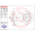 Piduriketas BREMBO 08.A029.21