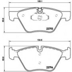 Piduriklotsi komplekt, ketaspidur BREMBO P 06 057