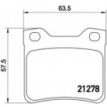 Piduriklotsi komplekt, ketaspidur BREMBO P 61 058