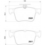 Piduriklotsi komplekt, ketaspidur BREMBO P 85 124