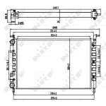 Radiaator, mootorijahutus NRF 58219
