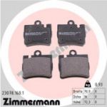 Piduriklotsi komplekt, ketaspidur ZIMMERMANN 23078.160.1