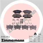 Piduriklotsi komplekt, ketaspidur ZIMMERMANN 25134.170.2