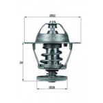 Termostaat, jahutusvedelik MAHLE ORIGINAL TX 68 88D
