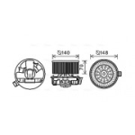 Elektrimootor, salongiventilaator AVA Clever Choice DN8383