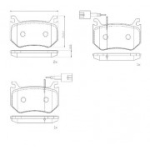 Piduriklotsi komplekt, ketaspidur BREMBO P 23 184