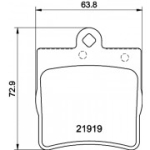 Piduriklotsi komplekt, ketaspidur HELLA 8DB 355 008-461