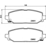 Piduriklotsi komplekt, ketaspidur HELLA 8DB 355 040-021