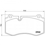 Piduriklotsi komplekt, ketaspidur BREMBO P 50 074
