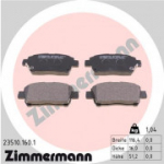 Piduriklotsi komplekt, ketaspidur ZIMMERMANN 23510.160.1