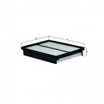 &Otilde;hufilter MAHLE ORIGINAL LX 2956